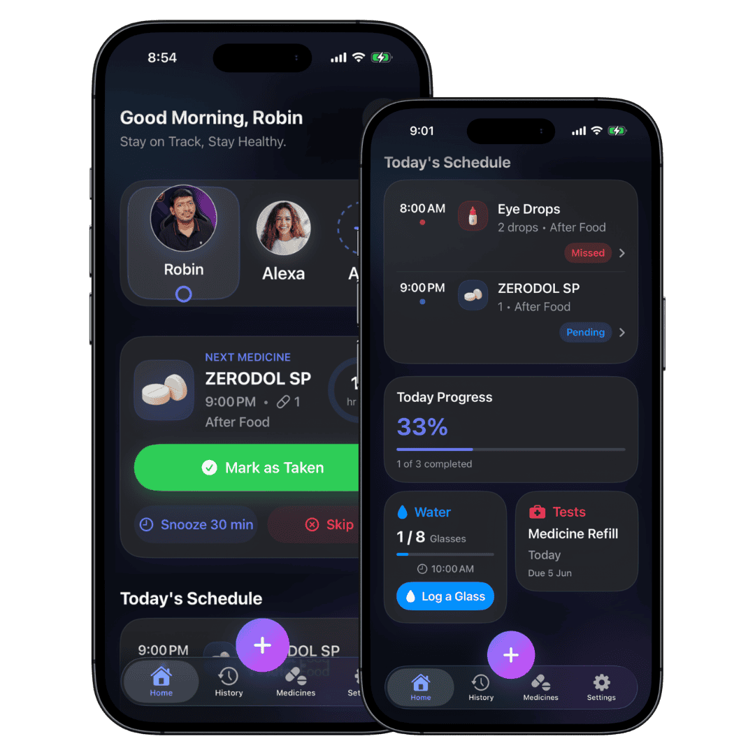 Kevio home screen
